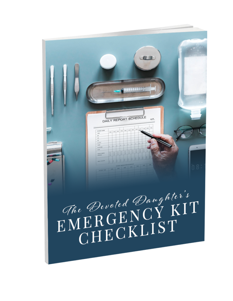 Emergency Kit Checklist The Devoted Daughter