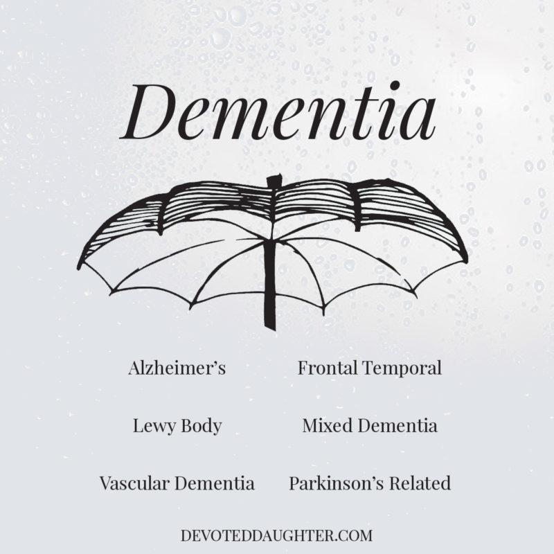 Dementia Umbrella Term - The Devoted Daughter